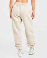 Retro Athletics Oversized Joggers - Sand