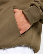Essential Oversized Hoodie - Olive Vert