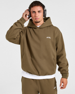 Essential Oversized Hoodie - Olive Vert