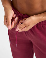 Classic Plush Oversized Straight Leg Joggers - Muted Raspberry