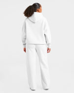 Classic Plush Oversized Straight Leg Joggers - Heather Gris