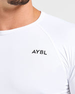 Compression Long Sleeve T Shirt - Blanc