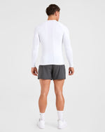 Compression Long Sleeve T Shirt - Blanc