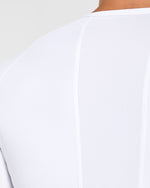 Compression Long Sleeve T Shirt - Blanc