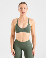 Adapt Seamless Strappy Sports Bra - Vert