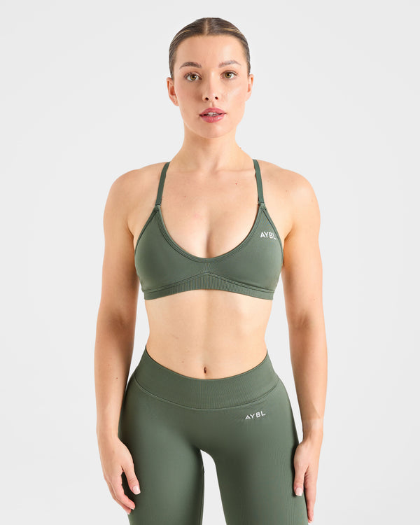 Adapt Seamless Strappy Sports Bra - Vert
