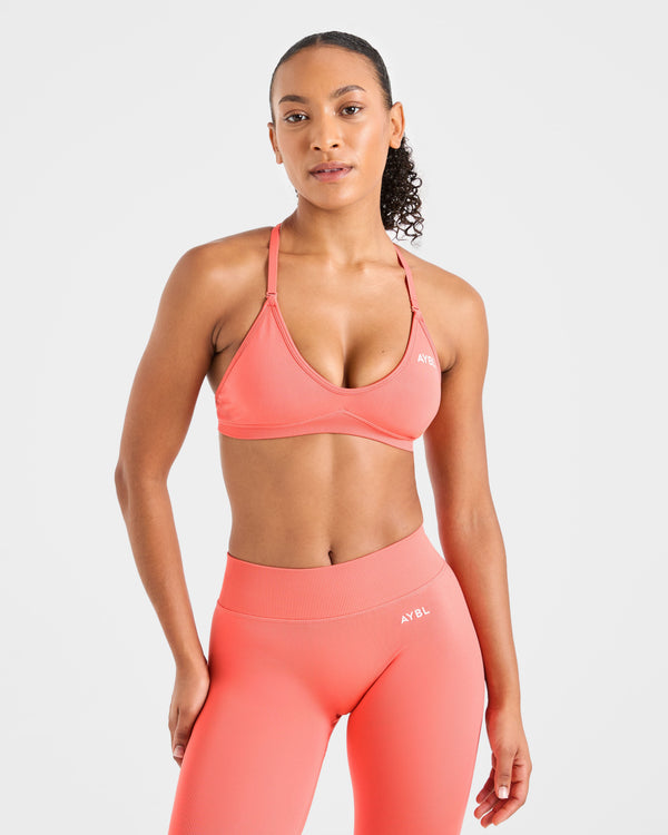 Adapt Seamless Strappy Sports Bra - Summer Pêche