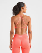 Adapt Seamless Strappy Sports Bra - Summer Pêche