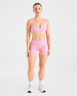 Adapt Seamless Strappy Sports Bra - Spring Rose