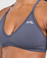 Adapt Seamless Strappy Sports Bra - Slate
