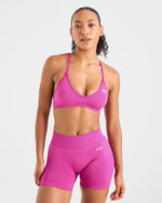 Adapt Seamless Strappy Sports Bra - Rose