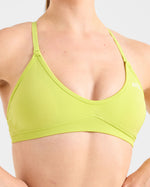 Adapt Seamless Strappy Sports Bra - Lime Vert