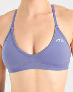 Adapt Seamless Strappy Sports Bra - Iris Bleu