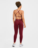 Adapt Seamless Strappy Sports Bra - Autumn Rouge