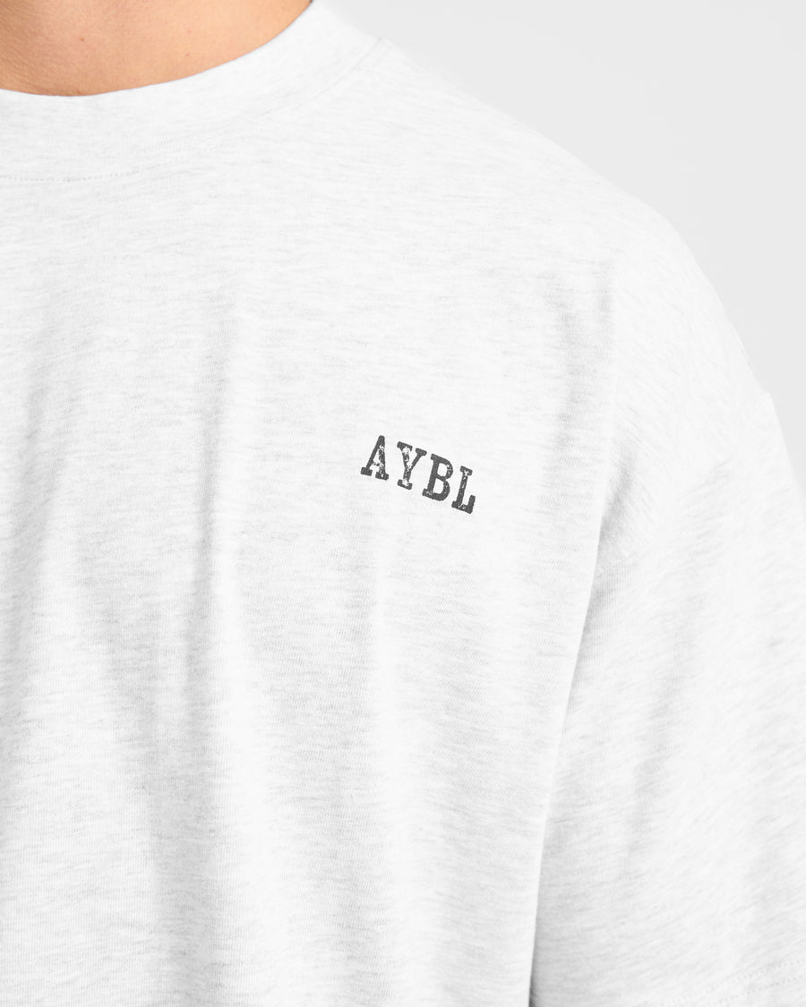 Lifting Essentials Oversized T Shirt - Gris Marl