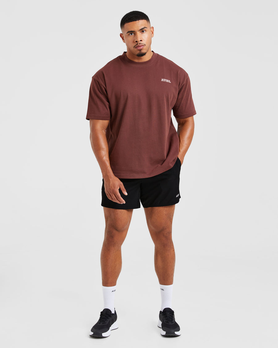 Global Oversized T Shirt - Burnt Rouge