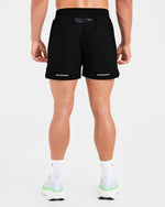 Run 5" Shorts - Noir