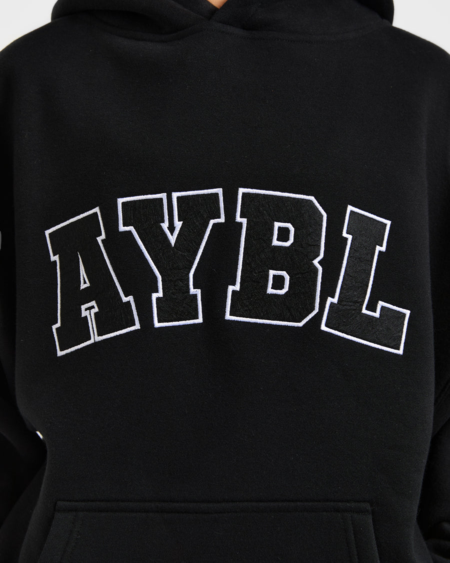 Varsity 2.0 Oversized Hoodie - Noir