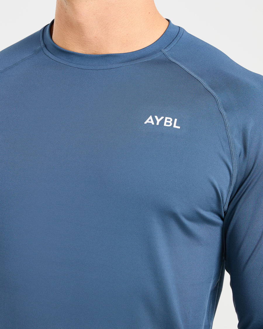 Essential Long Sleeve T Shirt - Deep Teal