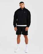 Rebound 1/4 Zip Pullover - Noir
