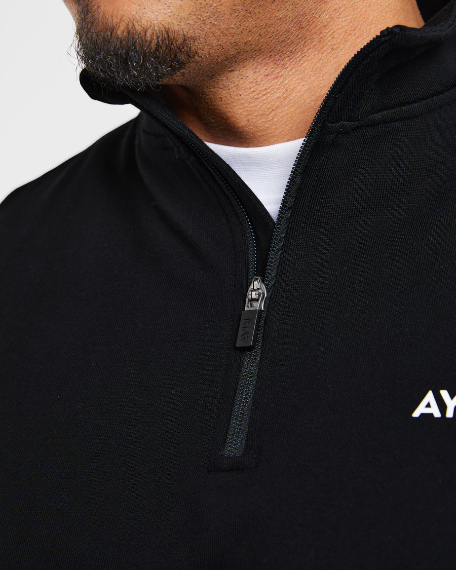 Rebound 1/4 Zip Pullover - Noir