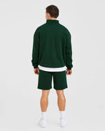 Rebound 1/4 Zip Pullover - Forest Vert