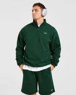 Rebound 1/4 Zip Pullover - Forest Vert