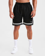 Rebound Stripe Shorts - Noir