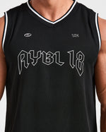 Rebound Stripe Tank - Noir