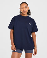 Cardio Club Oversized T Shirt - Navy