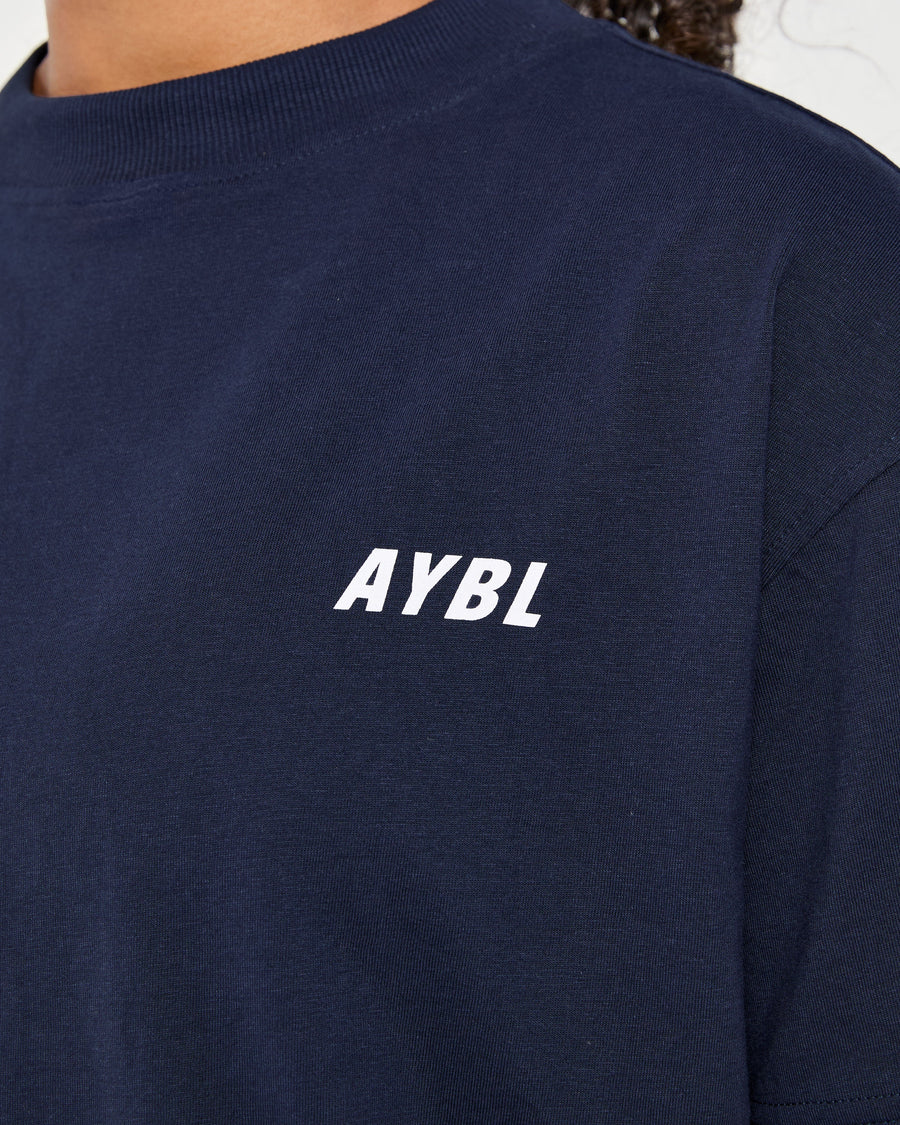Cardio Club Oversized T Shirt - Navy