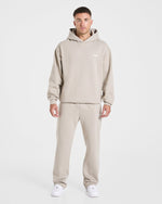 Essential Oversized Hoodie - Stone