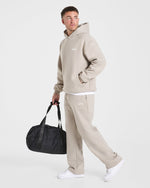 Essential Oversized Hoodie - Stone