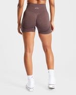 Empower Seamless Shorts - Marron Marl