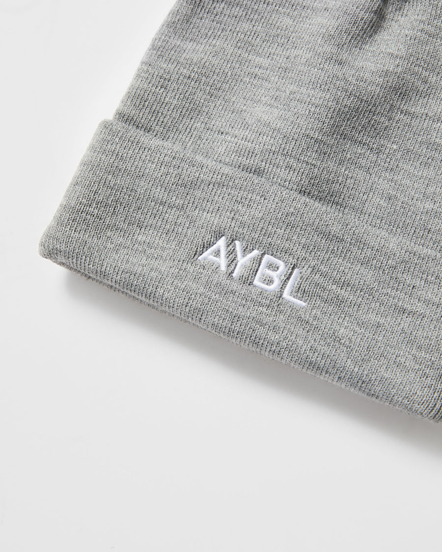 Embroidered Beanie - Gris Marl