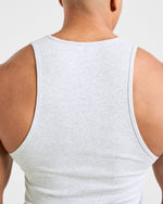 Muscle Ribbed Tank - Light Gris Marl