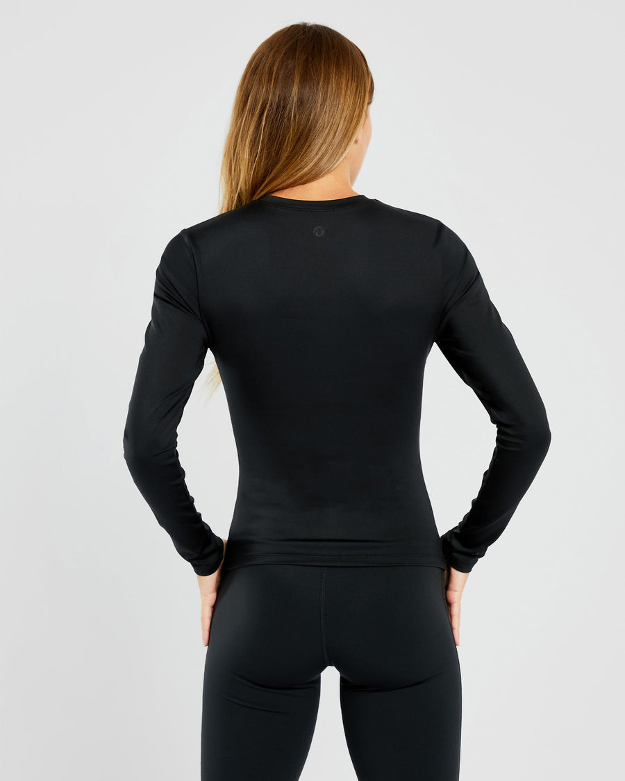 Sculpt Long Sleeve Top - Noir