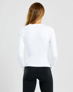 Sculpt Long Sleeve Top - Blanc