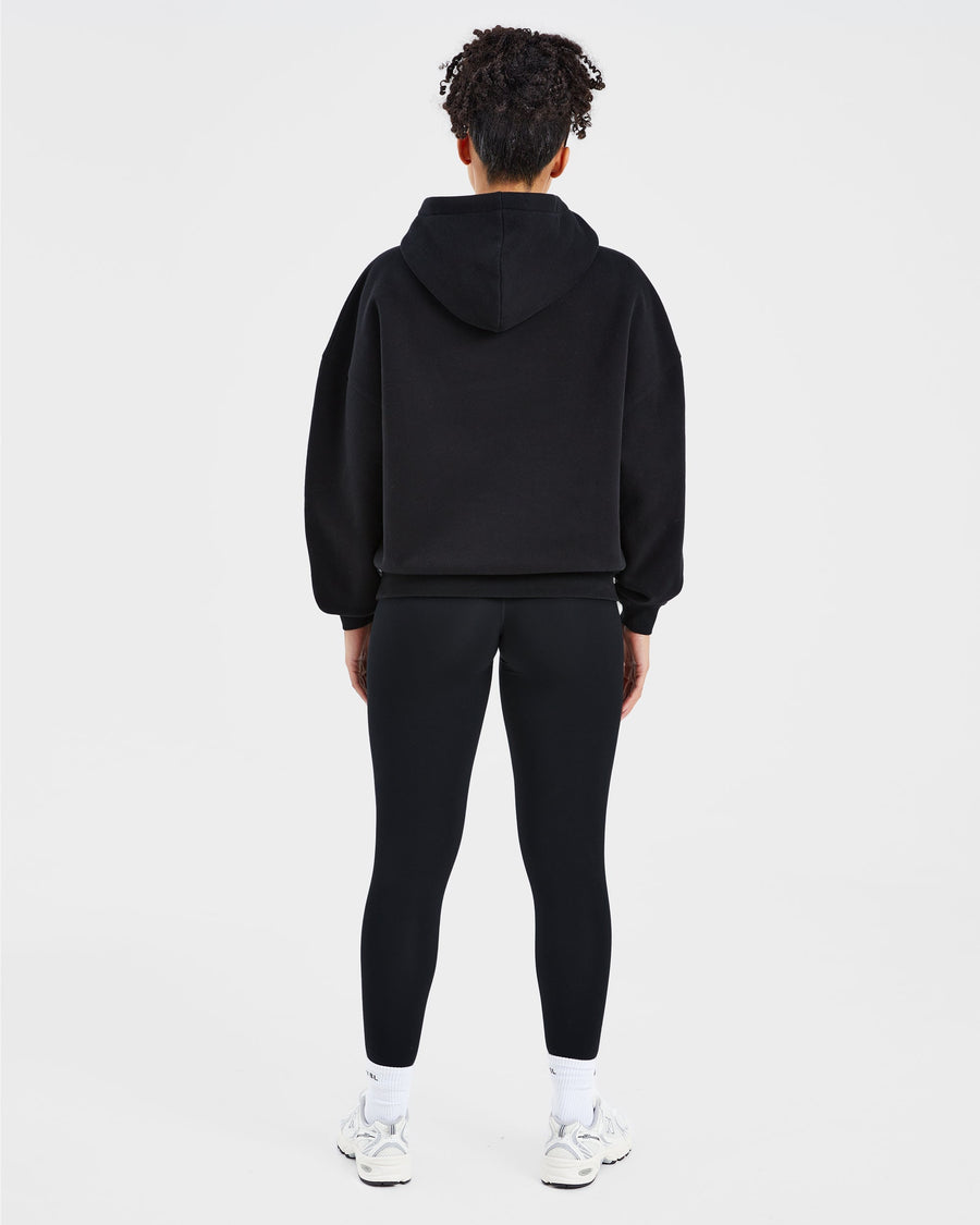 Sport Outline Oversized Hoodie - Noir