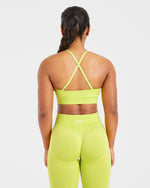 Adapt Seamless Sports Bra - Lime Vert