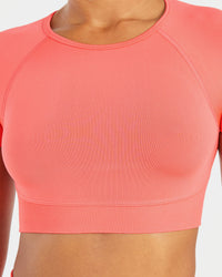 Adapt Seamless Crop Top - Summer Pêche