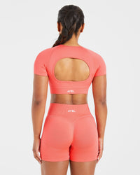 Adapt Seamless Crop Top - Summer Pêche
