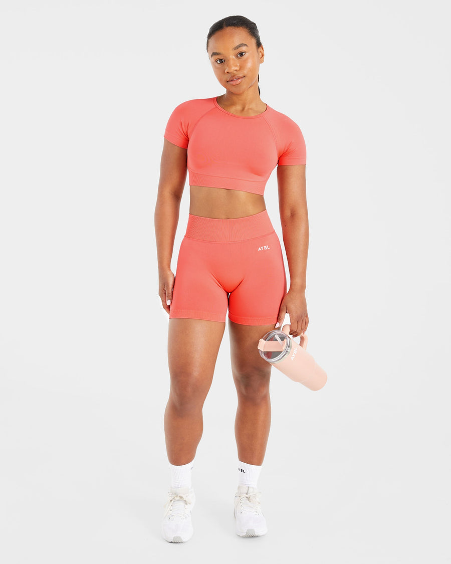 Adapt Seamless Crop Top - Summer Pêche