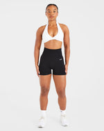 Essential Halterneck Sports Bra - Blanc