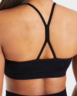 Essential Ruched Sports Bra - Noir