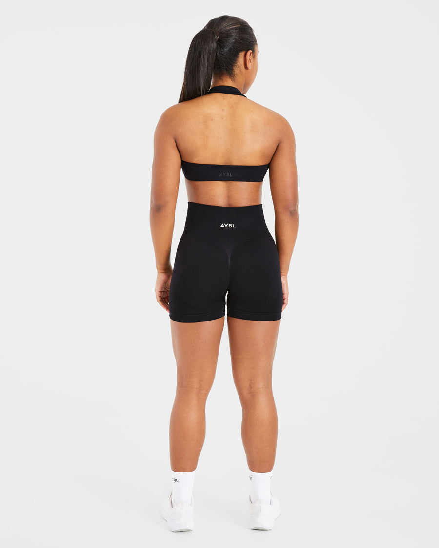 Essential Halterneck Sports Bra - Noir