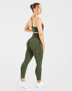 Empower Seamless Leggings - Khaki Vert