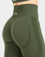 Empower Seamless Leggings - Khaki Vert