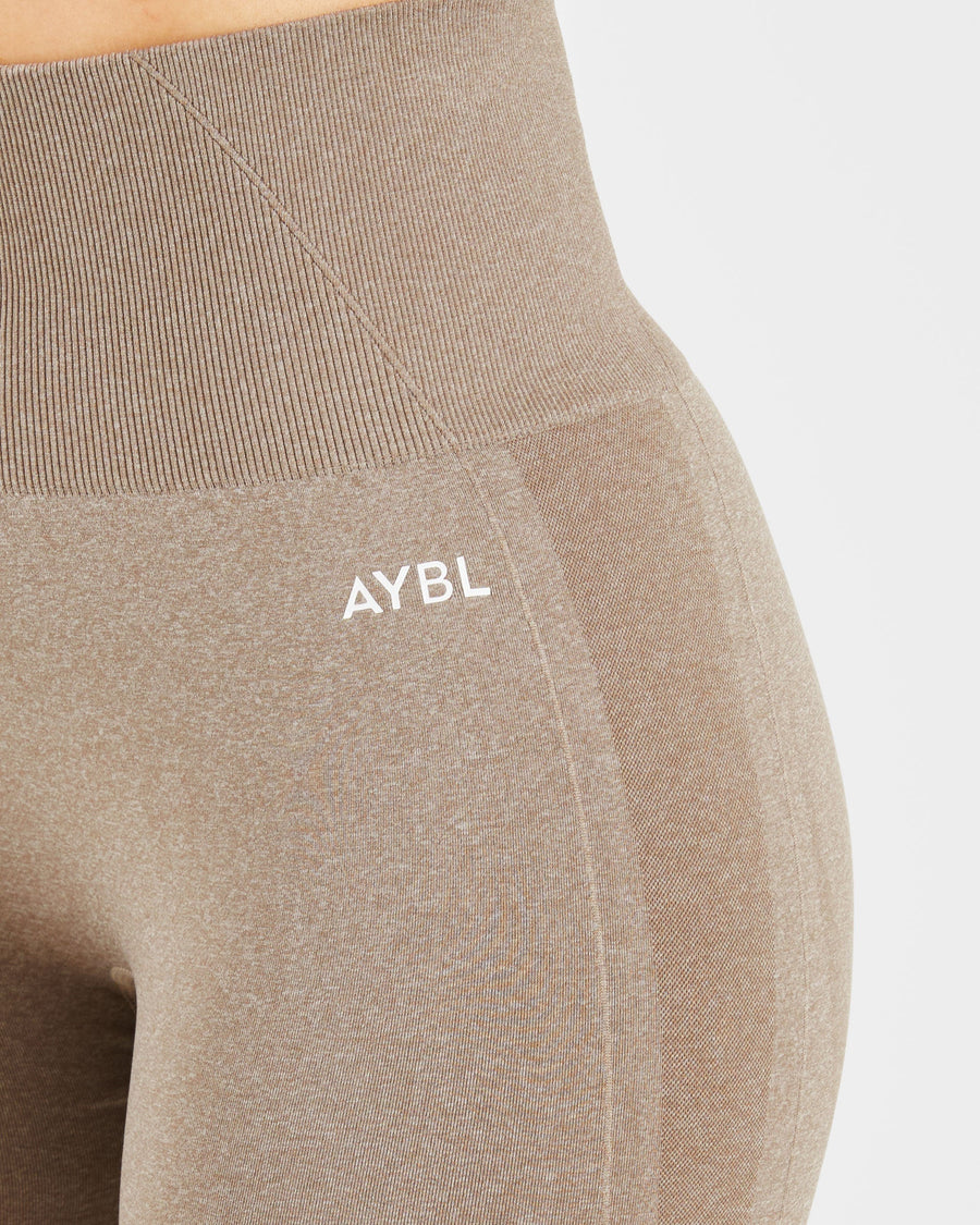 Empower Seamless Shorts - Taupe Marl