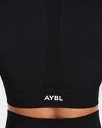 Empower Seamless Long Sleeve Crop Top - Noir